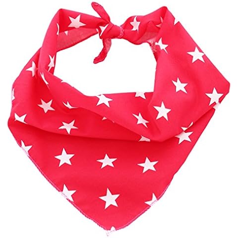 Pet Pooch Boutique Star Bandana for Dog, Small/Medium, Red Cover