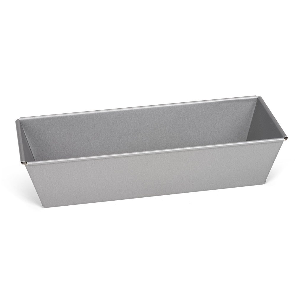 Patisse Rectangular Cake Pan 9-7/8" or 25 cm in Length Nonstick Coated Silver Top Series Gray Metallic Color