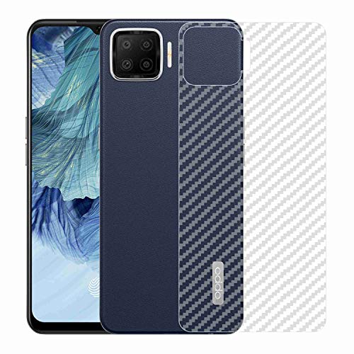 Image of Compatible with Oppo F17 Back Screen Protective Film Carbon Fiber Skin Transparent Screen Guard Sticker