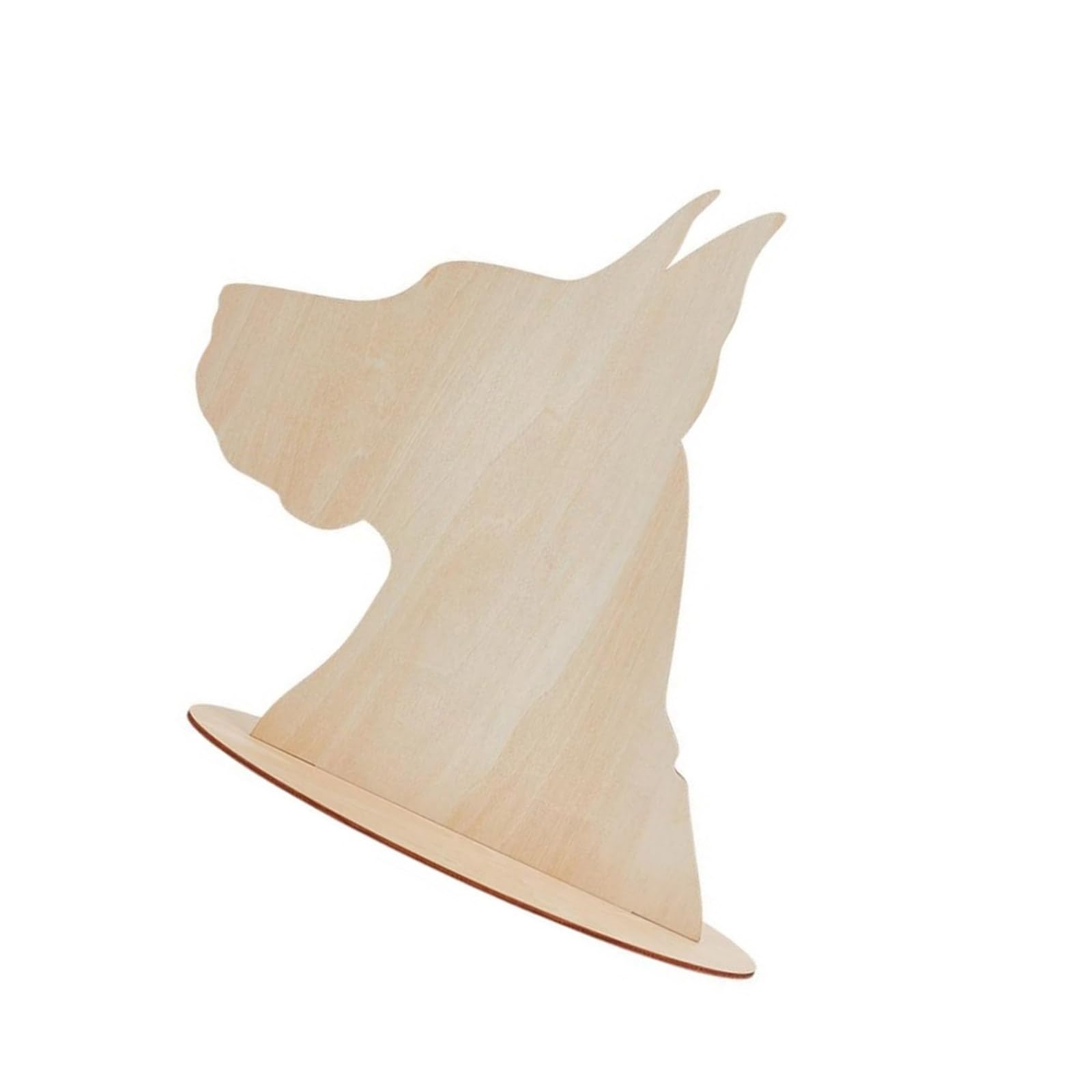 Jazuaiao Dog Outline Wooden Stand Holder Pet Accessories Display Craft Fairs Trade Shows Photography Props Bandanas Display Holder Trade Show