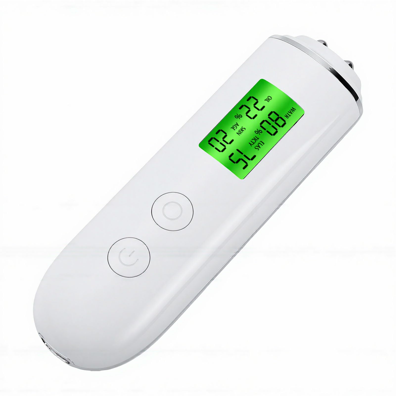 Yinhing Tester per L'Idratazione della Pelle – Analizzatore Digitale Ad Alta Precisione per Idratazione e, con Ampio Display LCD – Ideale per Uso Domestico, in Viaggio e in Salone (WHITE)