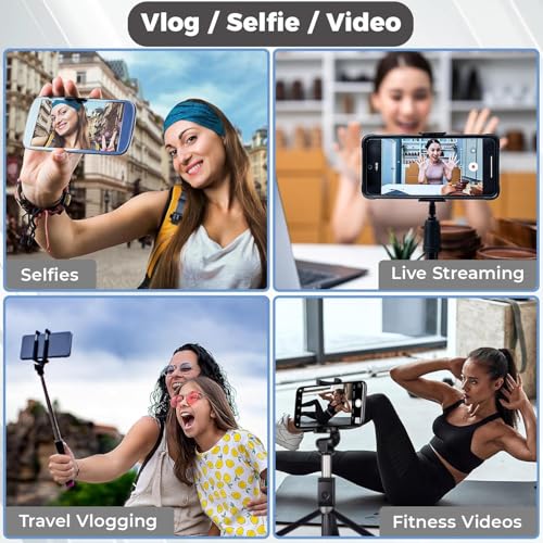 Image of Clefairy Magnetic Phone Vlog Selfie Monitor Screen, Magnetic Mount for Magsafe, Rear Camera for Tiktok, Selfie Vlog Live Streaming, for iPhone & Android Phone, Wireless Mirroring