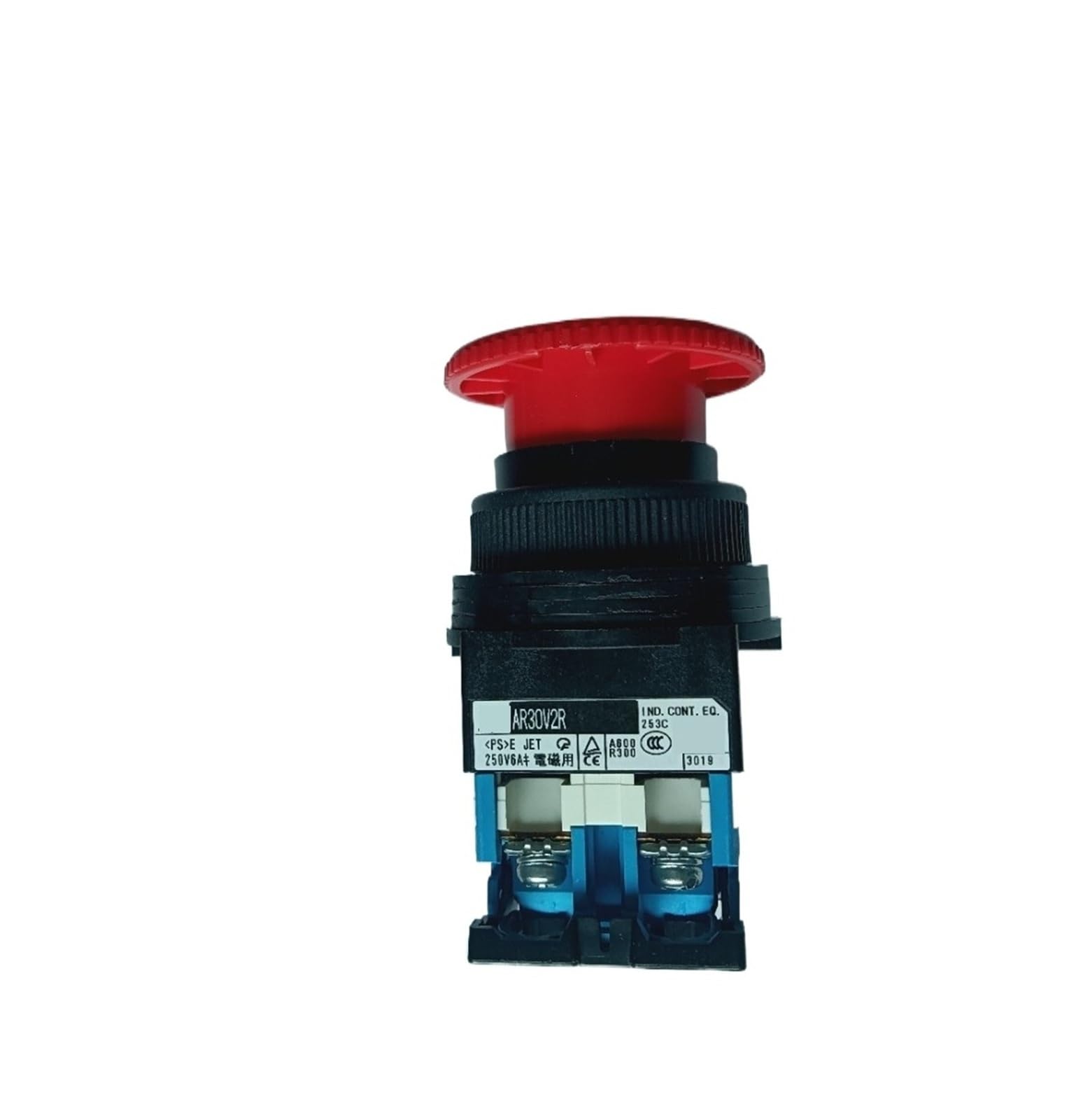 Interruptor de parada de emergencia AR30V2R-11R 1NO+1NC Pulsador