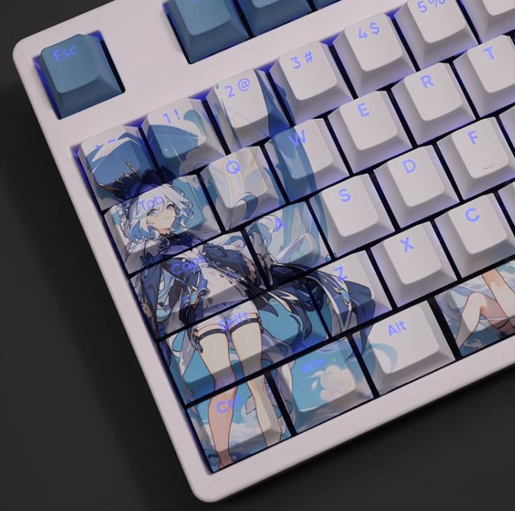 Amazon.co.jp: 原神 フリーナ キーキャップ PBT 108キー 交換用 キー