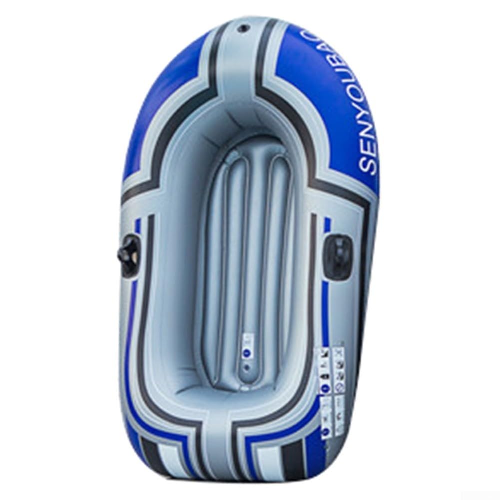 Barco inflable de PVC, disfruta de la naturaleza, a prueba de fugas, doble válvula de aire antifugas para aventuras seguras al aire libre
