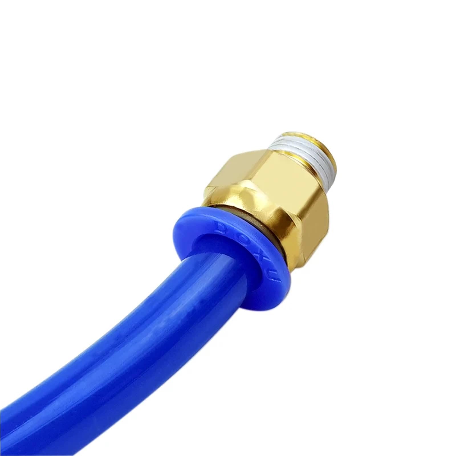 PC12-02 12 mm bis 1/4 Zoll pneumatische Anschlüsse Messing Durchgangsstecker gerade One-Touch-Armaturen 10 Stück
