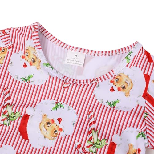 Christmas Toddler Girls Nightgowns Christmas Tree Elk Pattern Sleepwear Night Dress Pajamas 2-8Y2