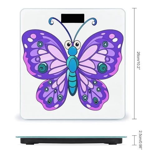 Báscula de baño digital Purple Butterfly miniatura 2