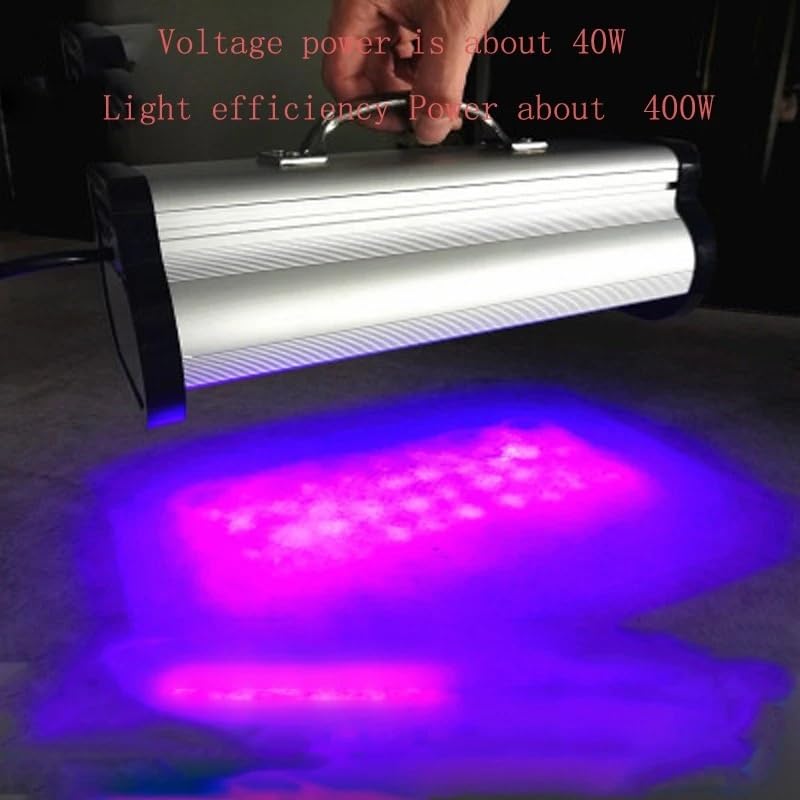 Lámpara de curado UV LED Lámpara de curado Gel UV LED 400 W, 365 NM, 395 y 405, máquina impresión Aceite por luz, Impresora 3D serigrafía for Tinta Vidrio Pintura(365nm)