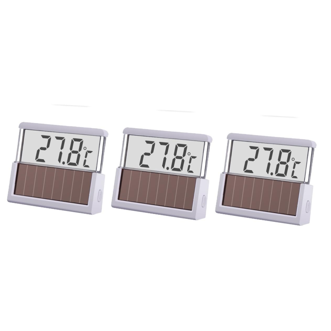 FOMIYES 3St Aquariumthermometer Aquarienwasser Aquarienwasser digital geführt digitales Thermometer Wassertemperaturmesser LED-Digitalthermometer Lichtenergie Wasserthermometer Weiß