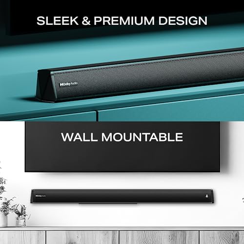 Image of Boat Aavante 2.1 2000D, Dolby Audio, 200W Signature Sound, 2.1CH Wired Subwoofer,Multiple Ports & EQ Modes, Bluetooth Sound bar, Home Theatre Soundbar Speaker (Premium Black)