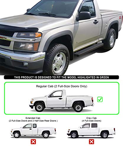 Estribos HD Ridez acero negro 5in Chevy Colorado 2004-2012 miniatura 6