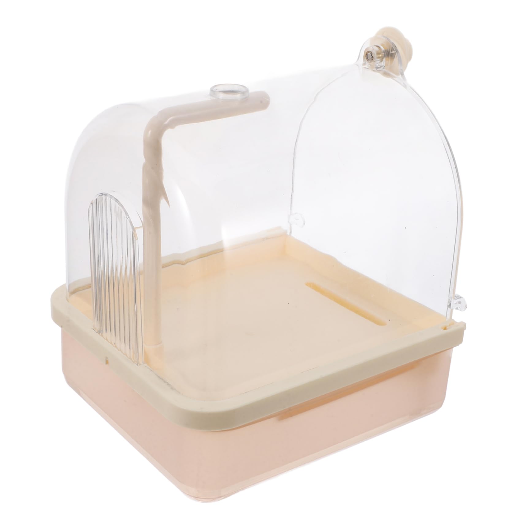 TOYANDONA Vasca da Bagno Automatica per Pappagalli, in ABS, da Esterno per Gabbia, Ambiente Confortevole, Installazione Facile