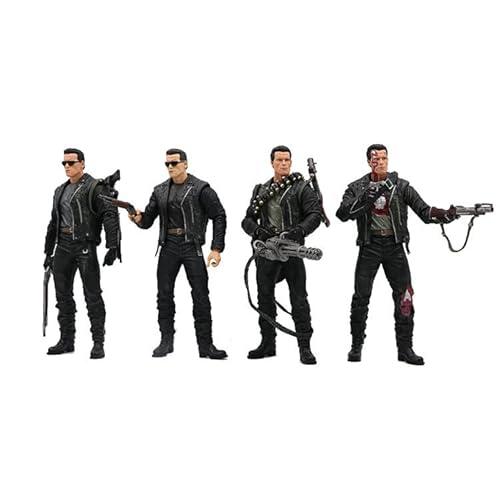 Lkcozsm The Terminator T-800 /T-1000 Endoskeleton （7" Scale） Action Figure Collectible Model(Cannon Buster) #TOP1