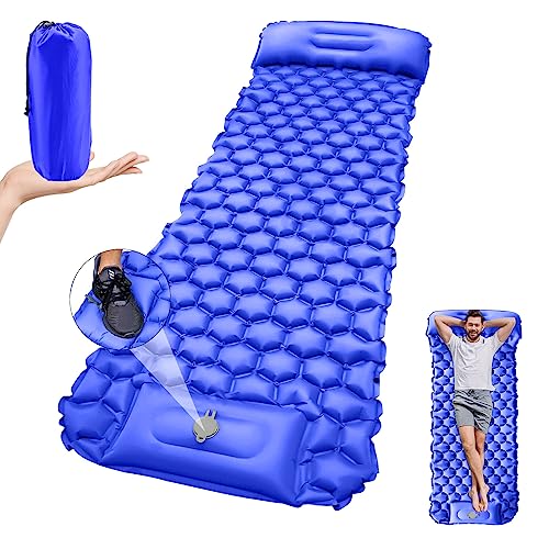 El Mejor Listado de Colchonetas en monterrey , tabla con los diez mejores. 49 Colchoneta Inflable Camping con Almohada Incorporada, Colchoneta Inflable para Dormir, Colchón Camping Estera Durmiente Portátil, para Mochileros, Senderismo, Tiendas de Campaña...
