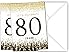 80th Birthday Party Invitations | 80 Years | Black and Gold | Confetti Streamers Party Invitations | Fill in Style | 20 Count with Envelopes | Surprise Party