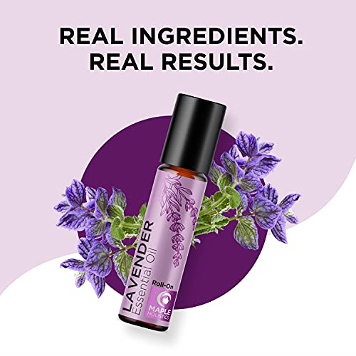 Lavender Essential Oil Roll On - Calming Aromatherapy Oil Roller For Sleep Headaches And Relaxation - Natural Pre-Diluted Sleep Oil For Nighttime Relaxation With Lavender Essential Oil For Skin #TOP4