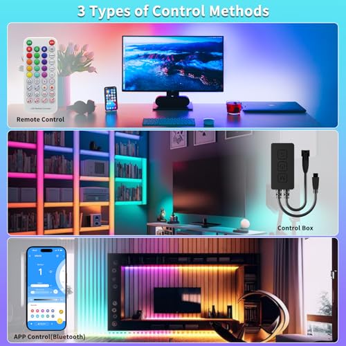 Tira de LED RGB WS2811 IC Chip 18ft Direccionable Multicolor miniatura 3