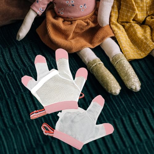 Baby Finger Sucking Stop Gloves Thumb Protector for Boys and Girls Nail Biting Guard Soft Cotton for Home and Outdoor Use 1 Pair2