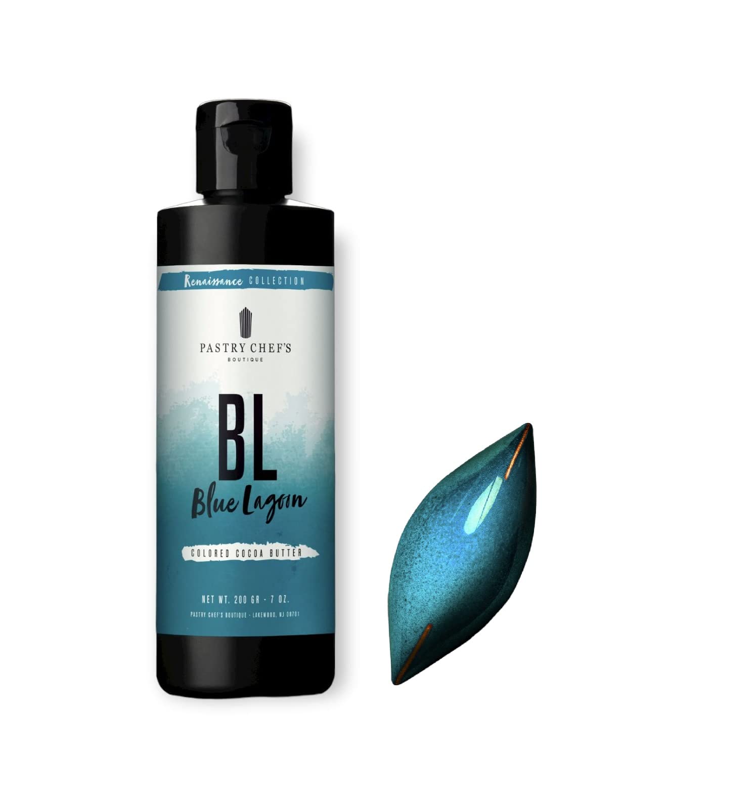 Pastry Chef's Boutique Renaissance Collection Colored Cocoa Butter - 7 oz - Blue Lagoon