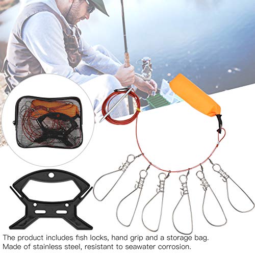 Trava de pesca de aço inoxidável, corda de peixe vivo, pesca de água doce para os amantes de pesca