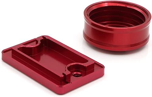Miniatura 3 de Tapa de depósito de líquido de frenos delantero y trasero para Yamaha XT660R XT660 R 2004-2014 Accesorios de motocicleta (color  rojo)