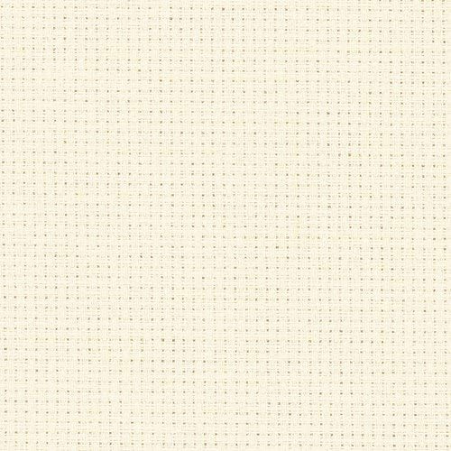 Ivory/Cream 14 Count Zweigart Cross Stitch Aida - 110cm x 50cm (19 x 43 Inches)