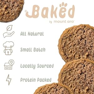 Baked by mount ara human grade dog biscuits 1 75 ounce pack of 12  bulk dog cookies for dog individually wrapped dog treats individual dog cookies 12 pack peanut butter   cucciolini doodles