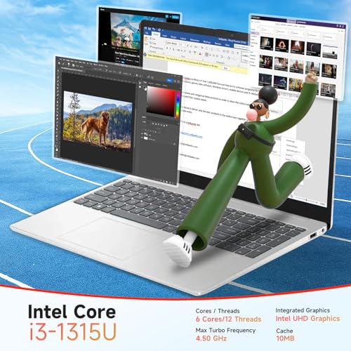 Image of HP 15.6 inch Touchscreen Laptop for Business & Student, Intel 13th core i3 1315U(Up to 4.5GHz), 250 Nits Display, Windows 11 Pro & Copilot AI, Wi-Fi 6 & BT 5.3, Fast Charge (32GB RAM | 1TB SSD)