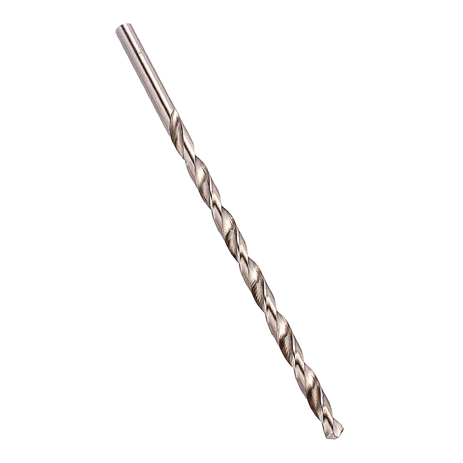 Ausla Wiertło Kręte HSS 8mm x 200mm, Długie Wiertło Ślimakowe z Chwytem Prostym do Drewna, Aluminium i Tworzyw Sztucznych