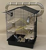Gitterabstand ca. 1cm Super Hamsterkäfig, Hamsterburg Nagerkäfig, Käfig CH3 Plus in beige
