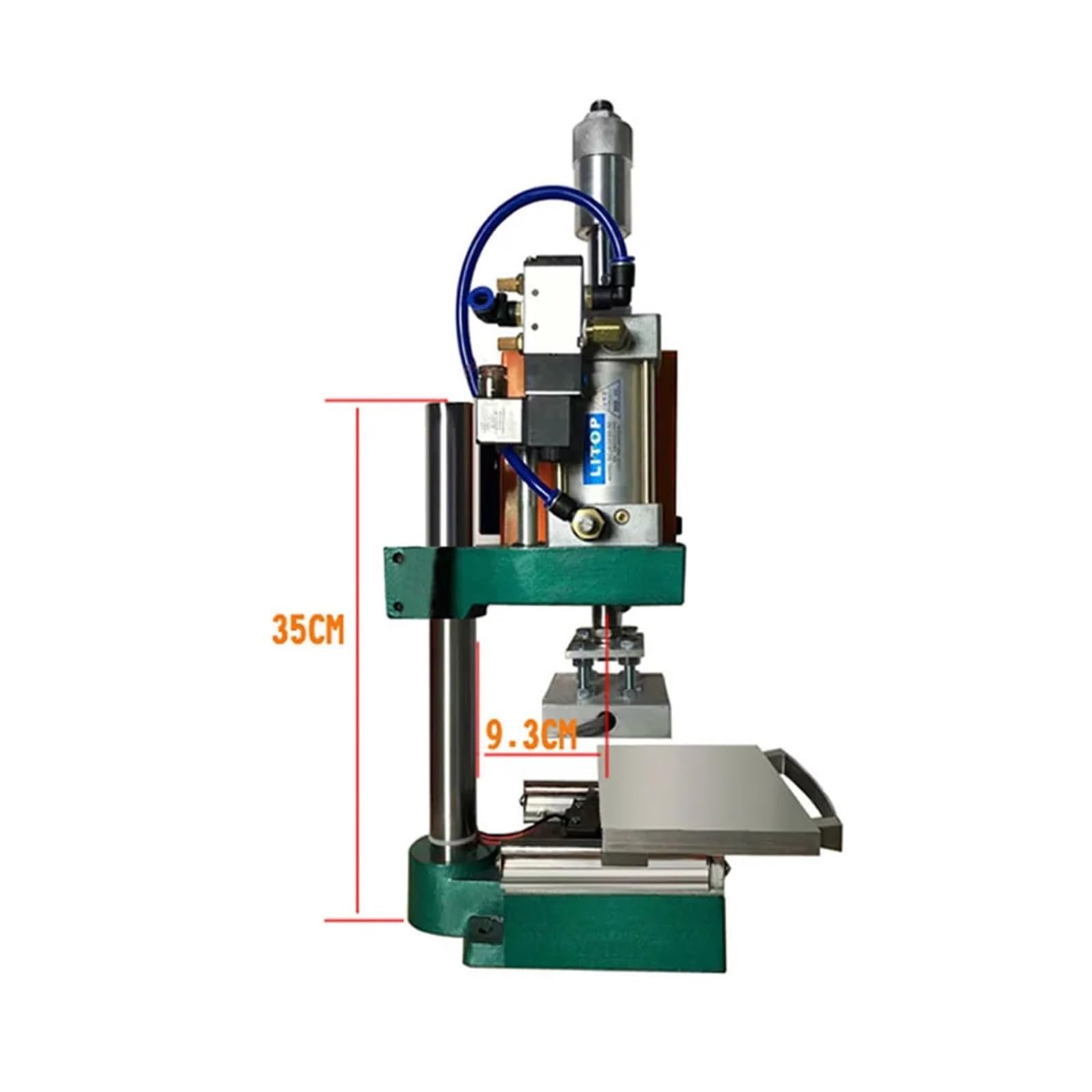 Termopressa, Macchina for Stampa a Caldo pneumatica da 500 w, Strumenti for Stampa a Caldo della Macchina for Stampa a Caldo con Logo in Legno in Pelle(WH-T03)