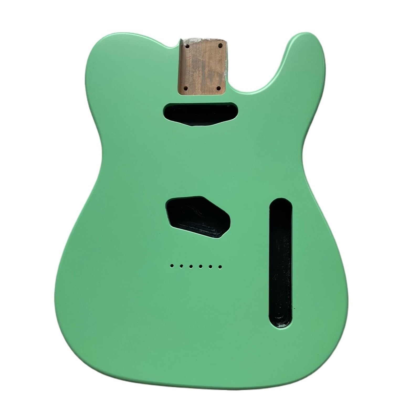 Corpo della chitarra in legno di ontano rifinito con vernice nitrocellulosica opaca Tipo di parte non rifinito fai da te Colore 5,56 cm di larghezza(Green)