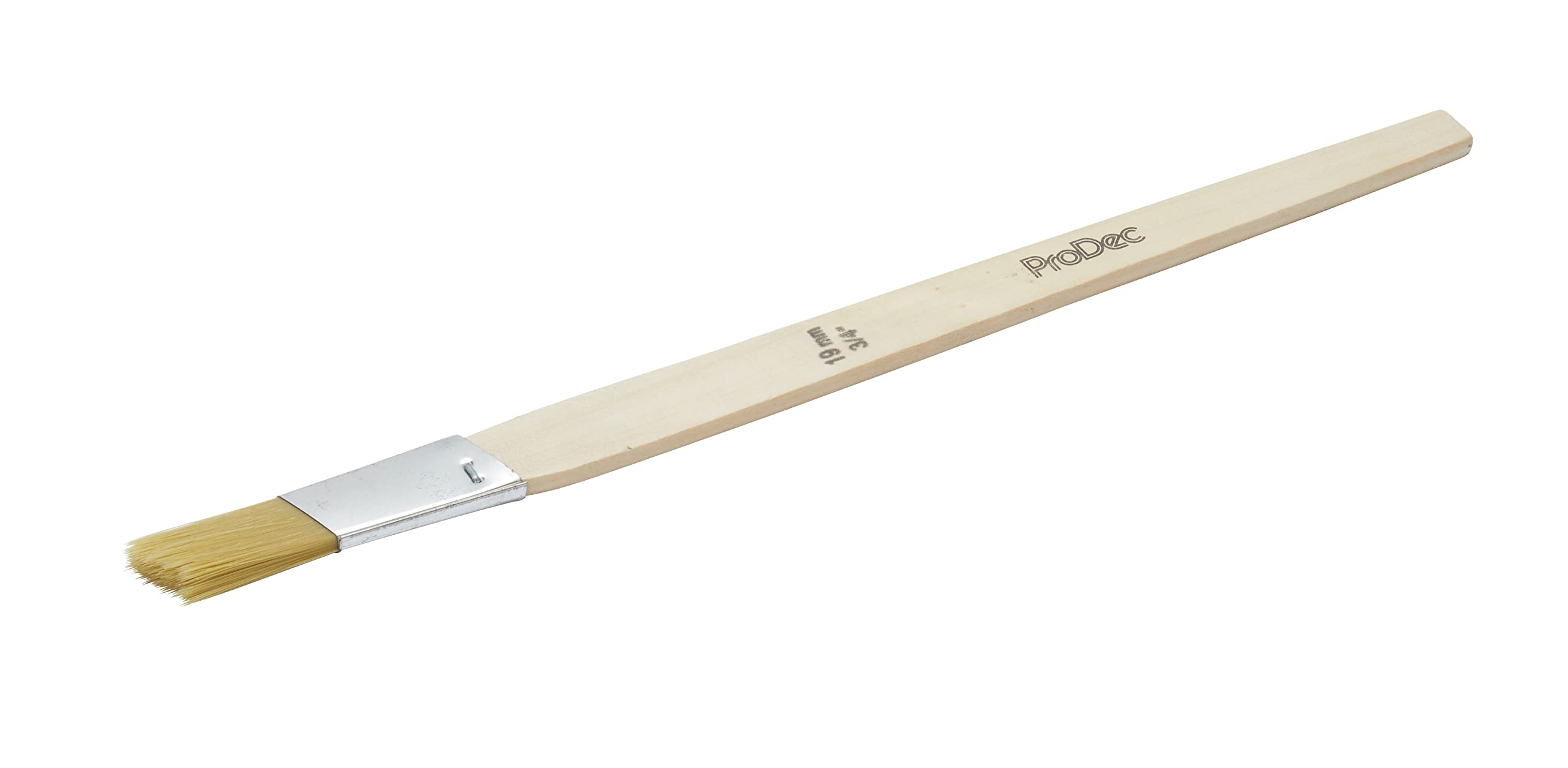 ProDec 0.75 inch Slant Cut Angled Synthetic Lining Fitch Brush for Precise Paint Application and Sharp Lines Ideal for Detail Work, Touch Up, Window Frames, Edges, Corners, Narrow Areas, 0.75" 19mm