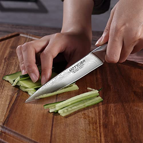 Yotsuba Utility Knife – 5" Petty Kitchen Knife Forged High Carbon German Steel Full Tang & Razor Sharp Ergonomic Handle Design #TOP7