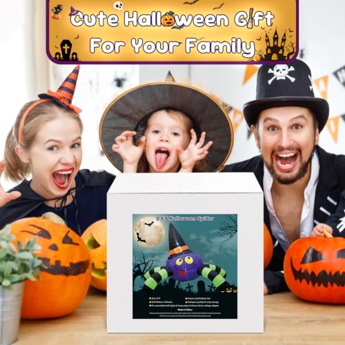 8FT Halloween Inflatable Witch Spider with LED Lights - image 7