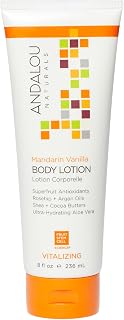 Vitalizing Body Lotion Mandarin Vanilla - Hydrating Daily Moisturizer to Nourish Dry Skin - With Shea Butter, Cocoa Butter, Rose Hip Oil, Argan Oil, & Aloe Vera - 8 fl oz