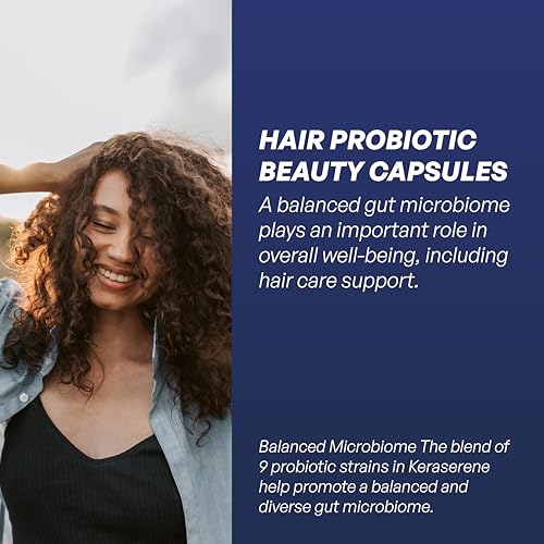 Image of Keraserene Probiotics Hair Care Supplements | Scientifically Designed by CSIR-IMTECH | For Hair Care - 30 Veg Capsule (Pack of 3x10) Men & Women