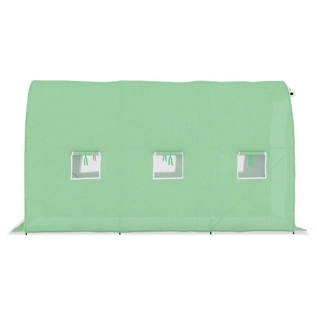 Serra 6,86 m² 3,43x2x2 m Tessuto Mesh PE Telaio Acciaio Zincato