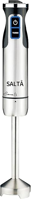 Salta 1000W 9-Speed Immersion Multi-Purpose Hand stick Blender Heavy Duty Copper Motor Brushed 304 Stainless Steel (1000W Single)