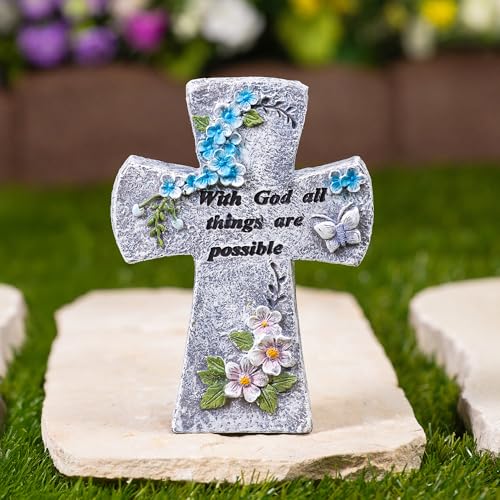 Estatua Cruz Floral Northlight 6.75 pulg