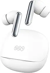 Fone QCY MeloBuds N50, Fone de Ouvido Bluetooth 5.4 com Cancelamento de Ruído Ativo, 28 Horas De Reprodução, Preto (Branco)