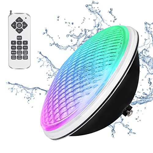 Projecteur LED Pour Piscine PAR56 42W RGB - Télécommande, 12V, IP68 - Éclairage Coloré Subaquatique Pour Bassin Et Fontaine