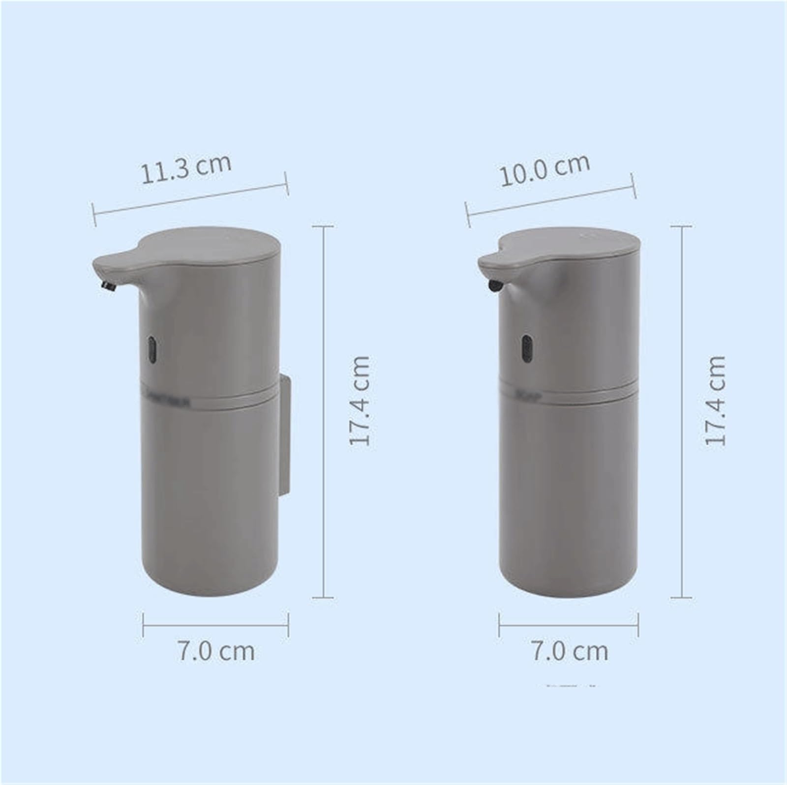 distributore di sapone Dispenser di sapone fascia alta for uso domestico: dispenser for lozioni e shampoo a parete o da appoggio(Nero)