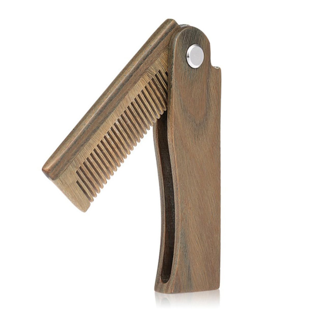 FRCOLOR 3 Pettini in Legno Per Barba Strumento Per Lo Styling Per Uomo Corpo Della Barba Maschile