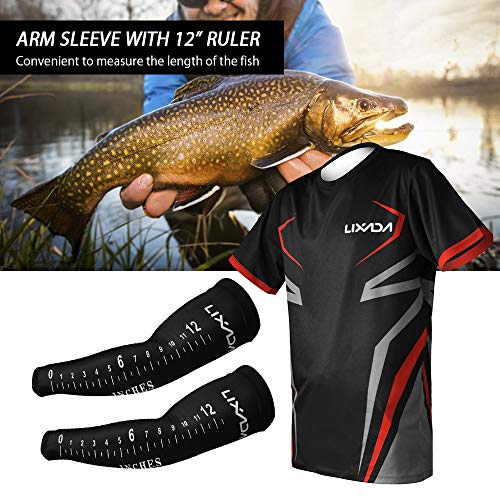 Camisa de pesca, Andoer Camiseta de pesca de verão de secagem rápida respirável ao ar livre proteção