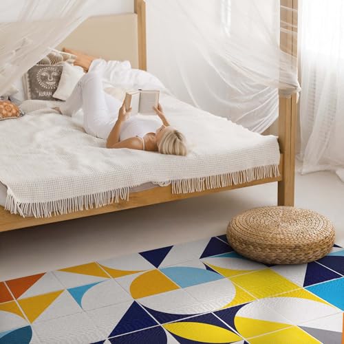 Tapis vinyle intérieur 140x210 rectangle PVC pour sol de cuisine - 4