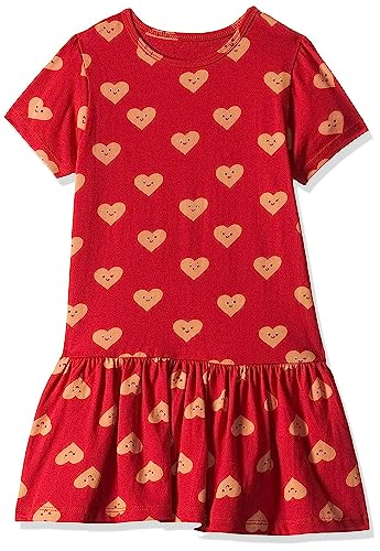 Image of T2F Girls Cotton A-Line Knee-Length Casual Dress