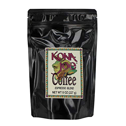 Kona Joe Gourmet Espresso Coffee Blend, Whole Bean Coffee (8 oz) Kona Joe Gourmet Espresso Coffee Blend, Whole Bean Coffee (8 oz)