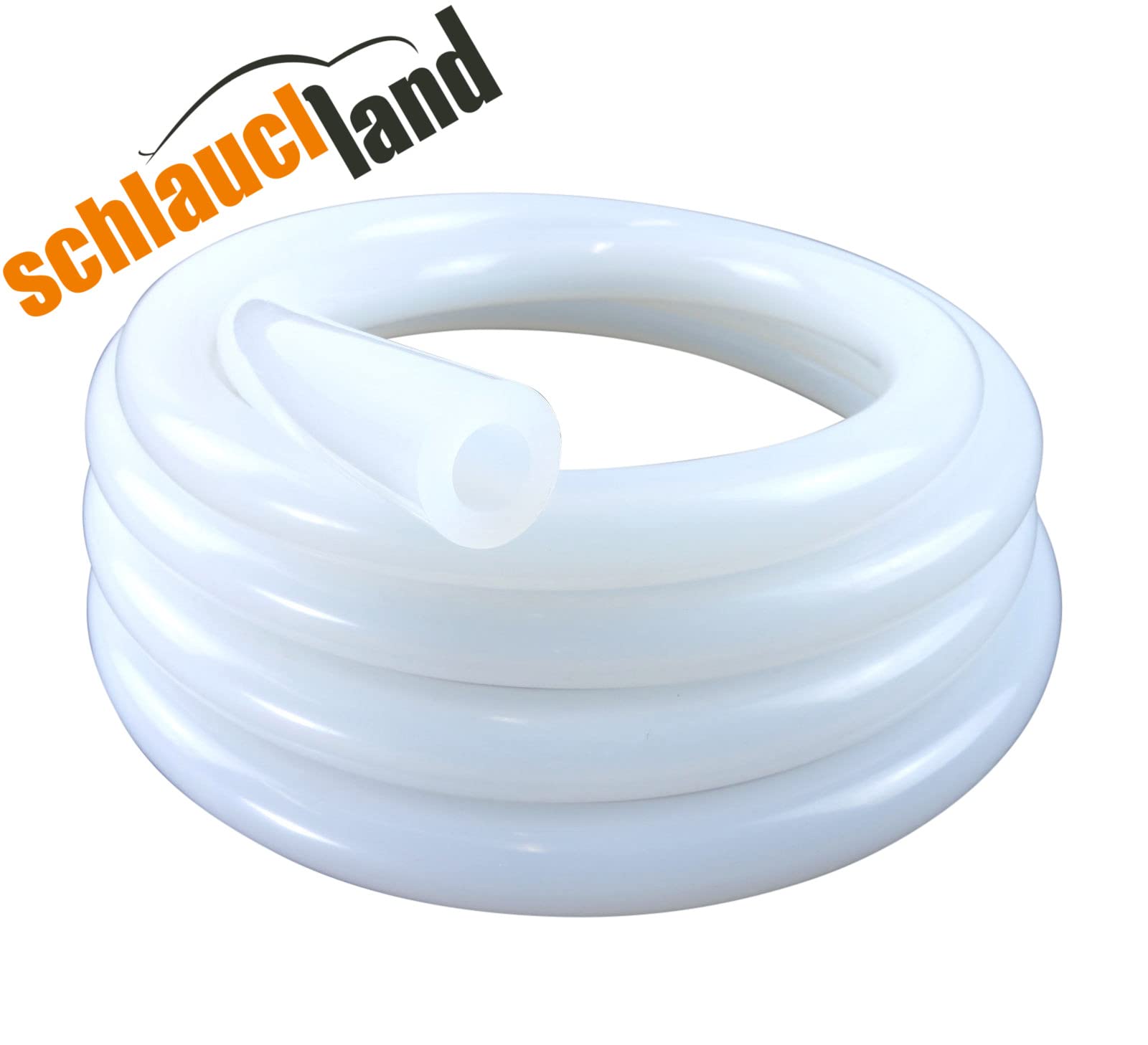 Schlauchland 10m Silikonschlauch ID-Ø 5mm lebensmittelecht FDA Lebensmittelschlauch |VIELE GRÖSSEN & Farben 2-19mm | Premium